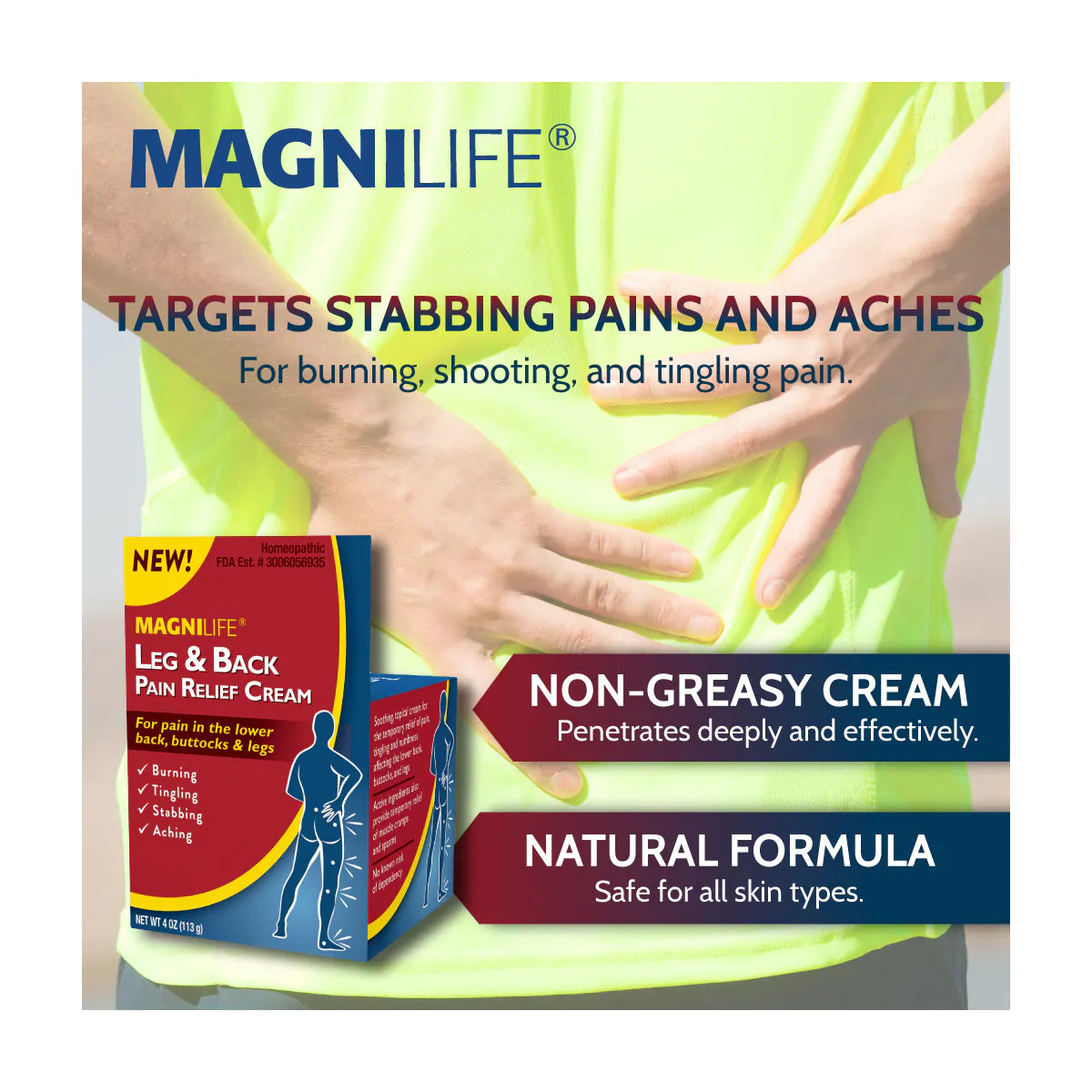 Leg & Back Pain Relief Cream