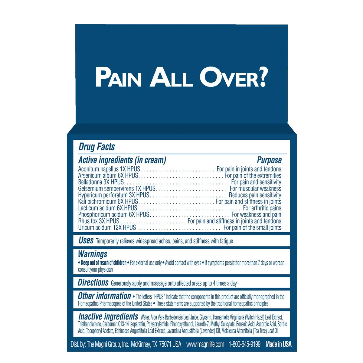 Pain & Fatigue Relief Cream