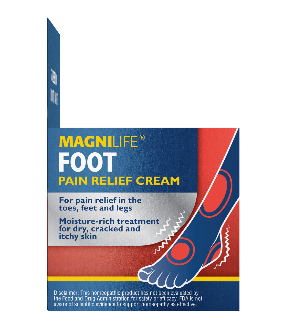 Pot de crème pour les pieds anti-douleur
