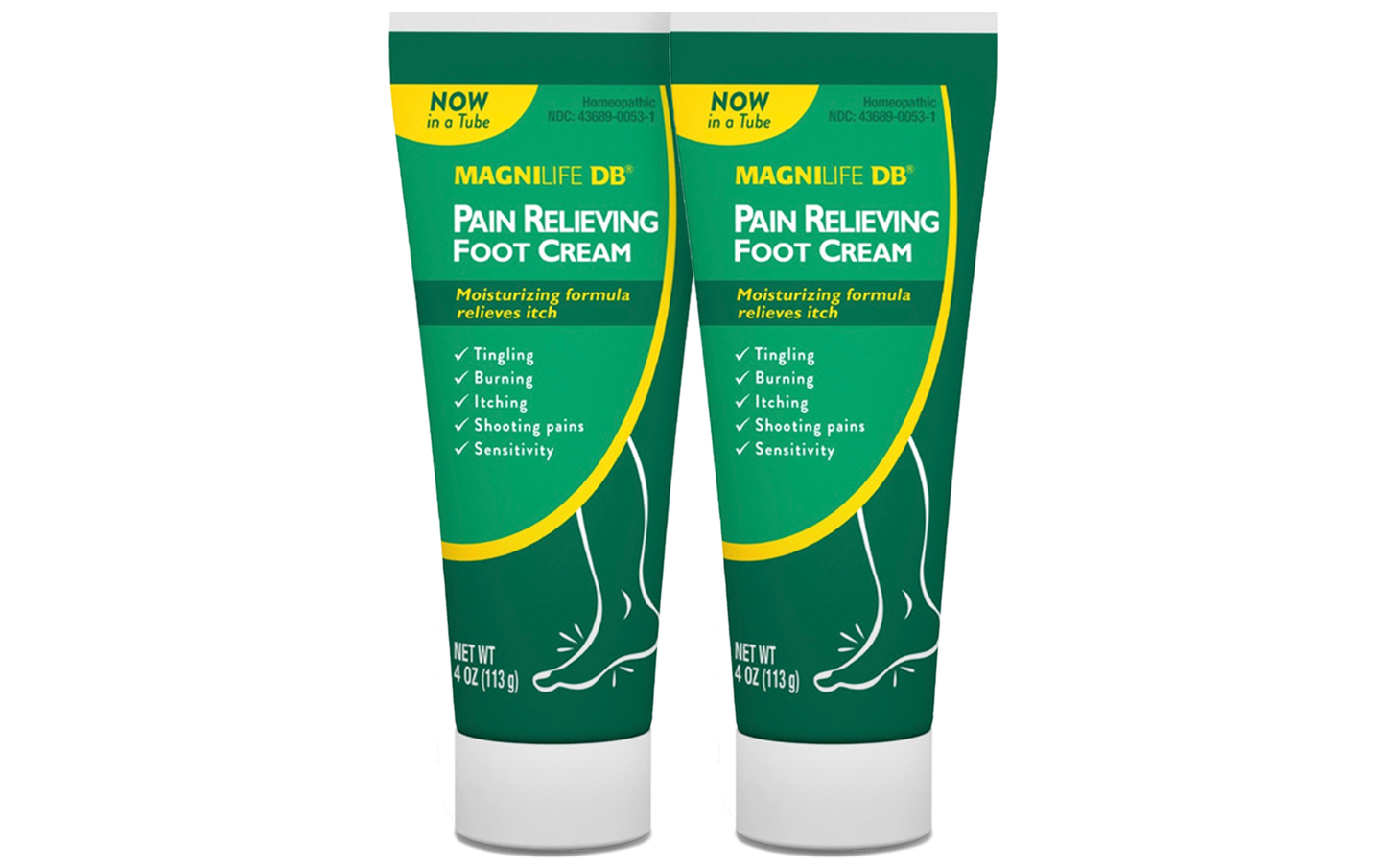 DB Crème pour les pieds anti-douleur 4 oz. Tube