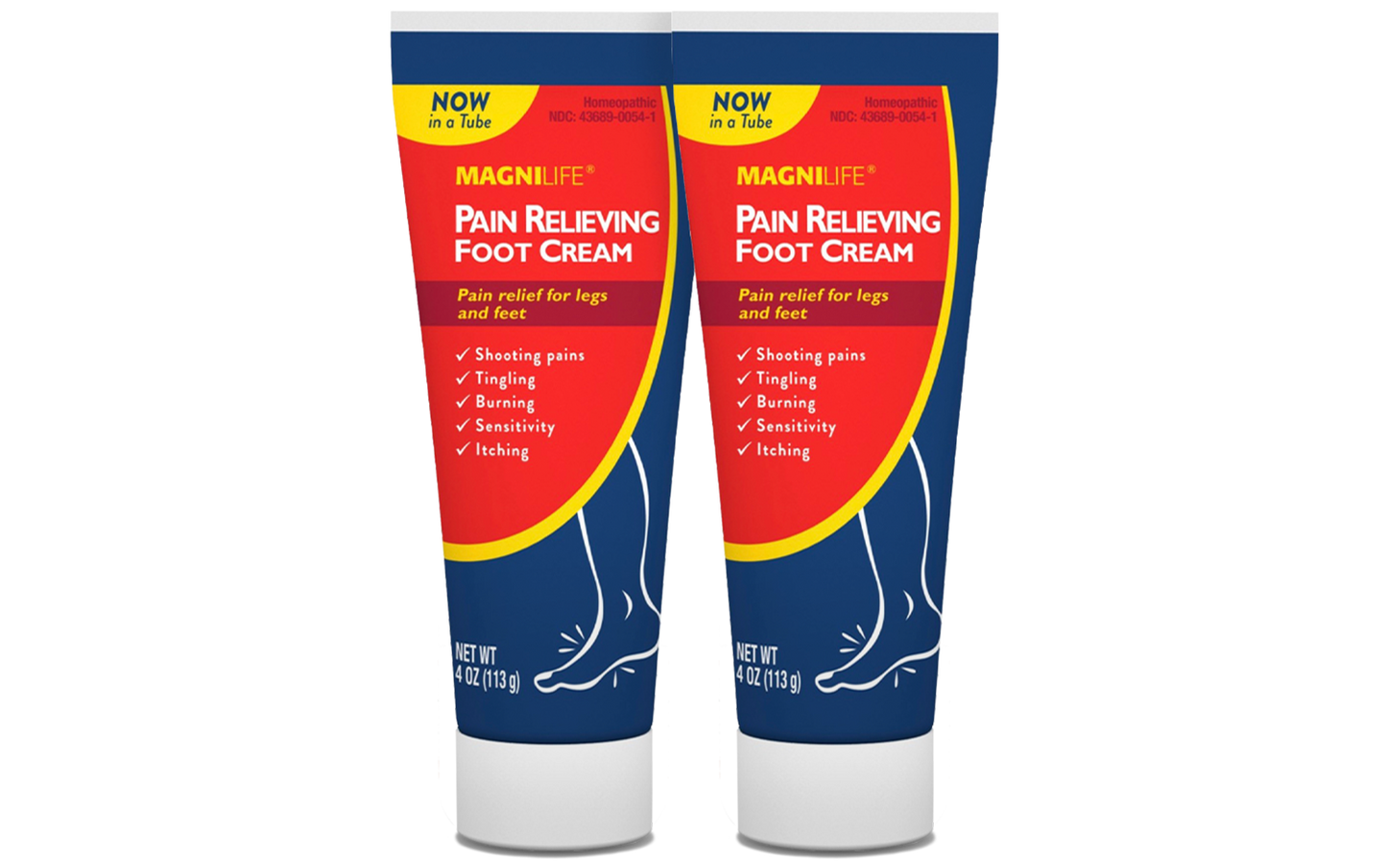 Crème pour les pieds anti-douleur 4 oz. Tube