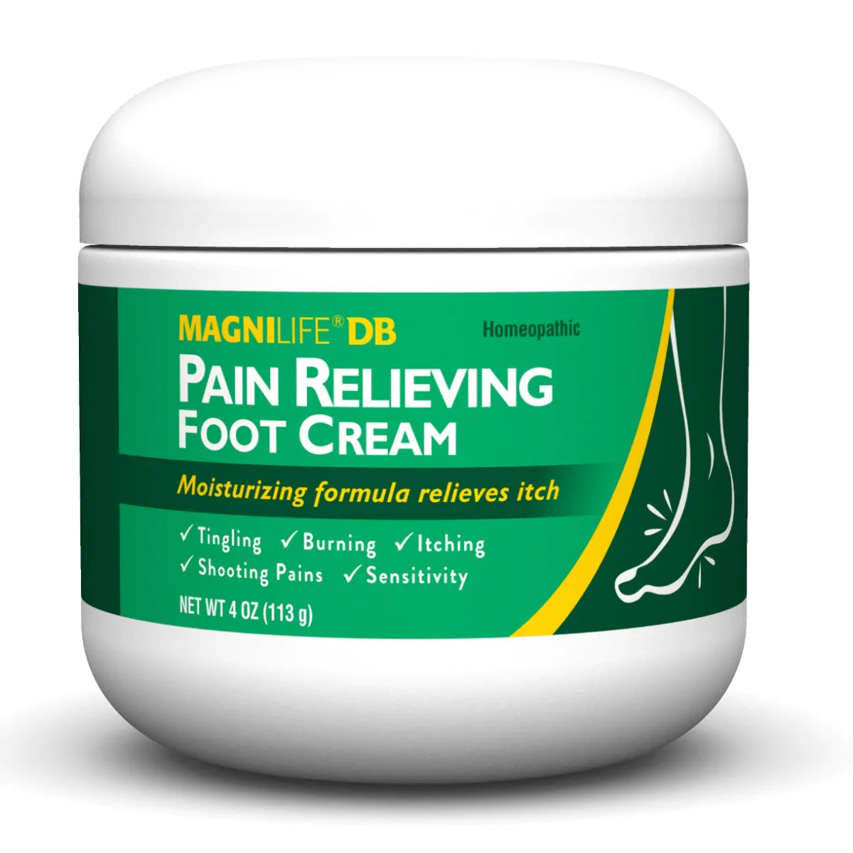 DB Pain Relieving Foot Cream Jar