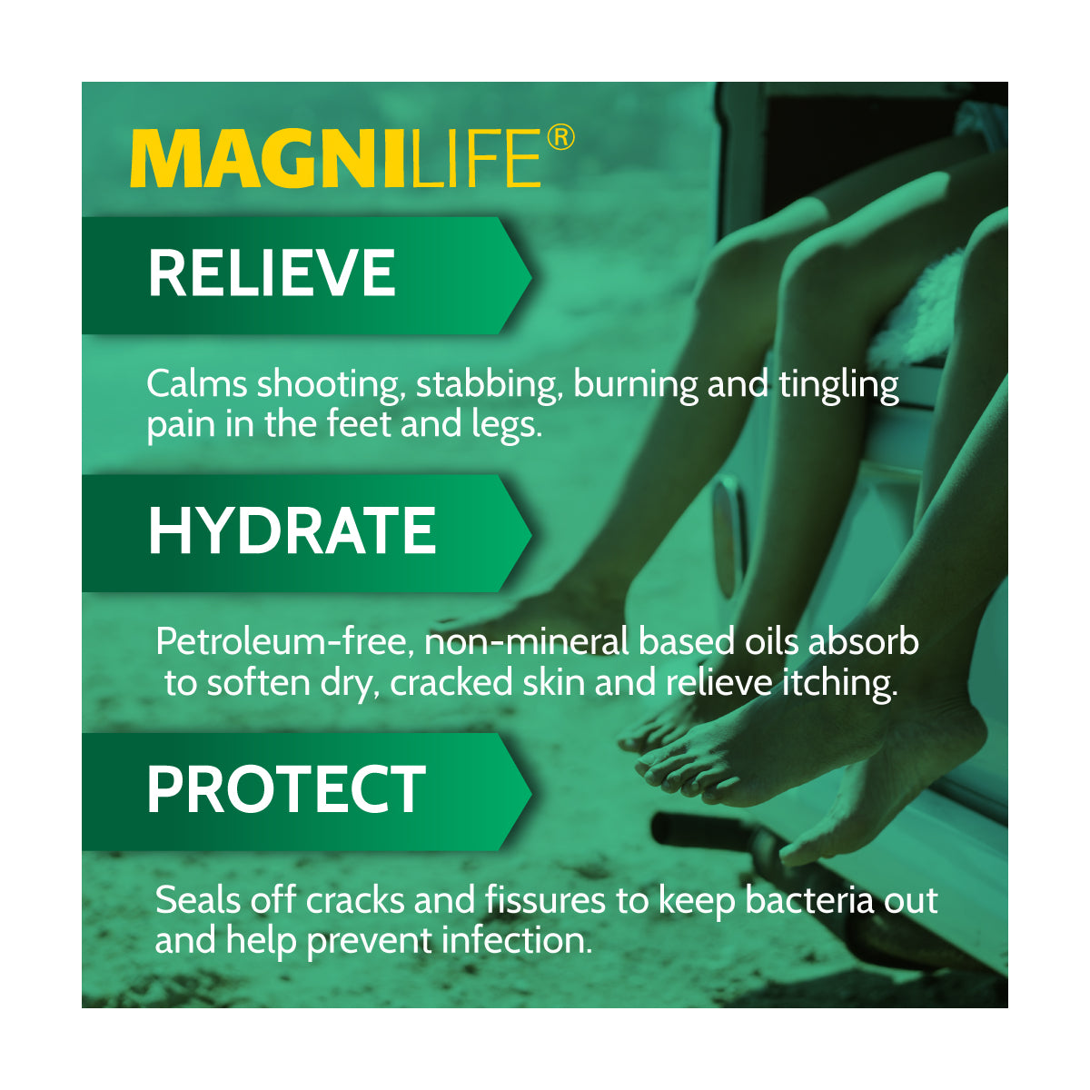 DB Pain Relieving Foot Cream 4 oz. Tube – Magnilife