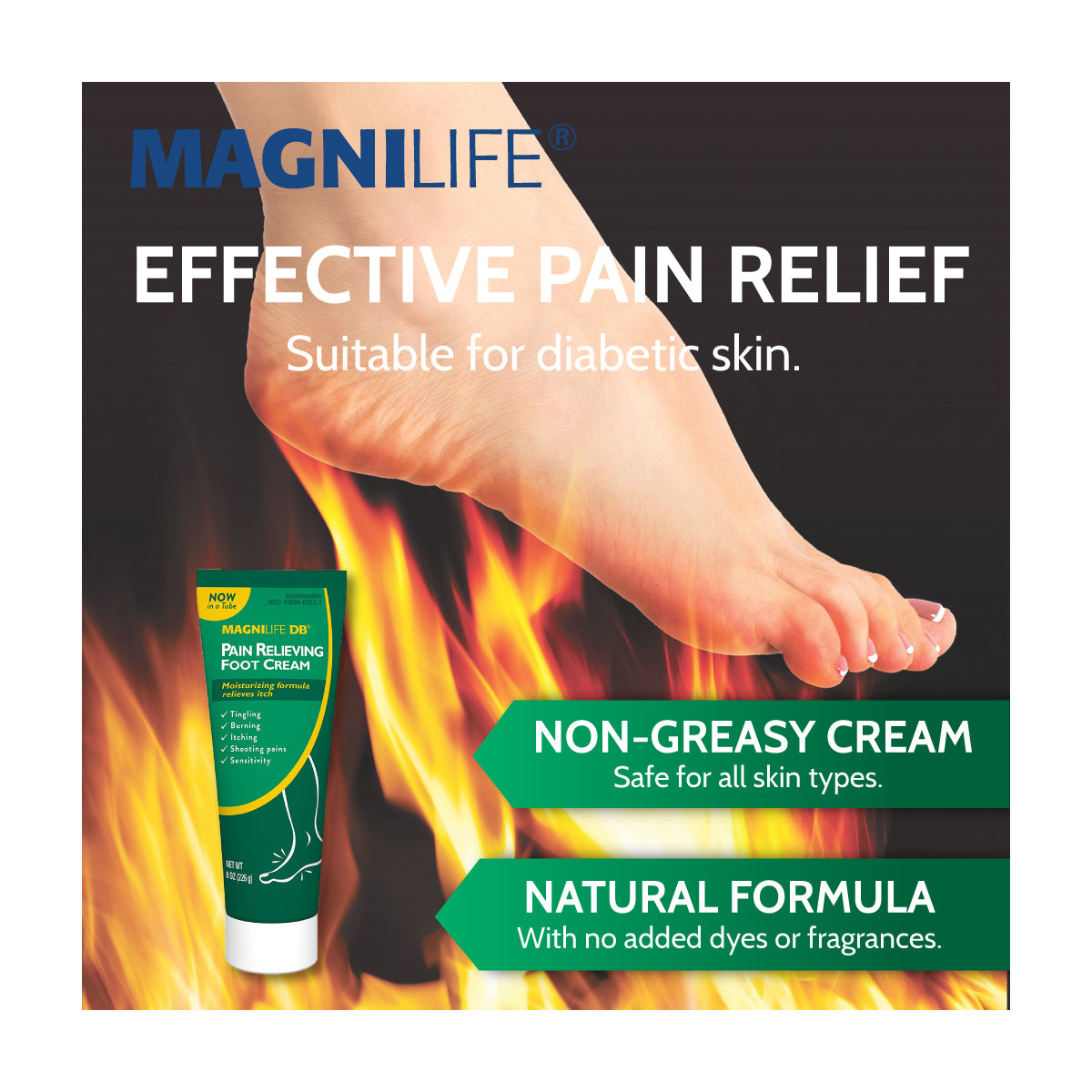 DB Pain Relieving Foot Cream 8 oz. Tube