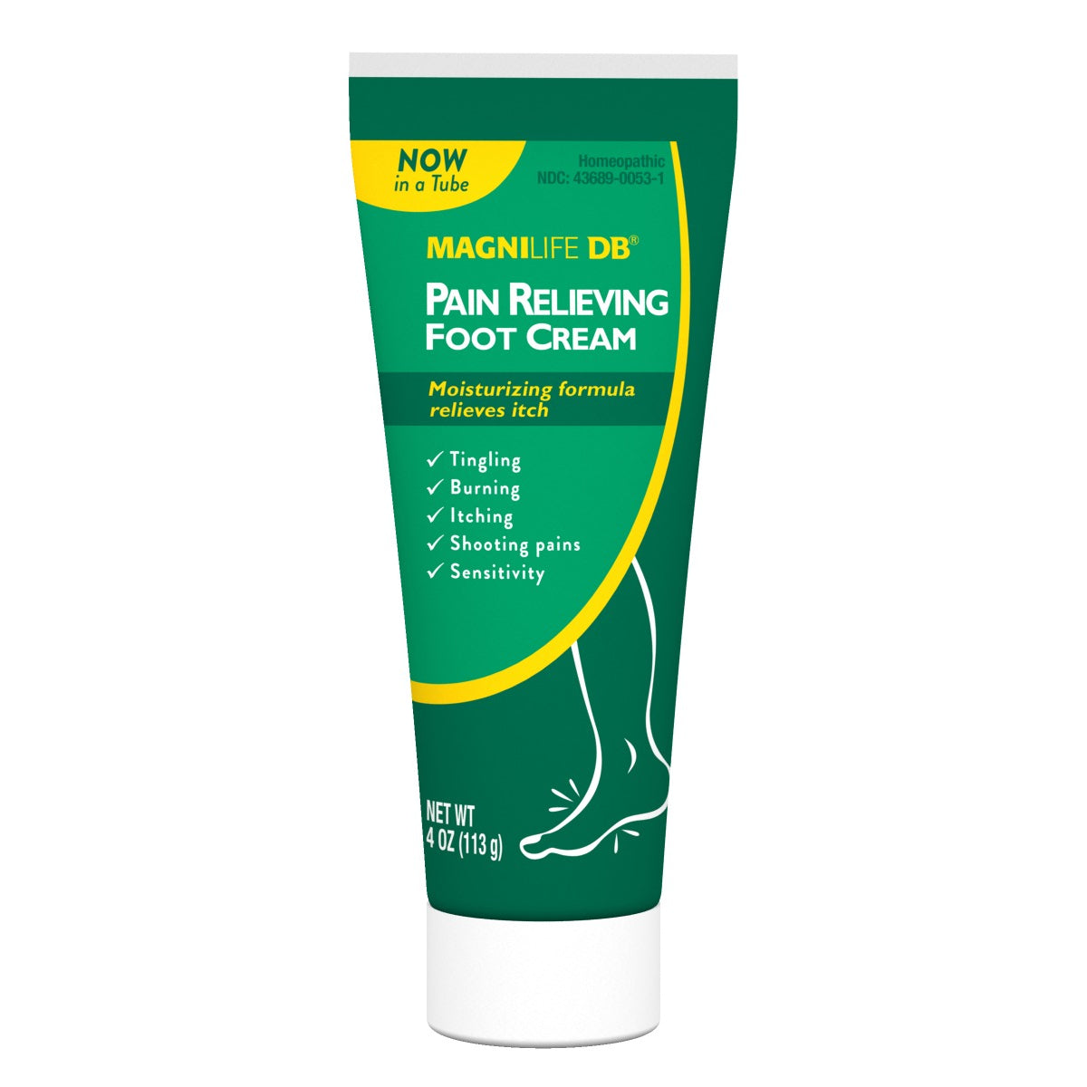 DB Crème pour les pieds anti-douleur 4 oz. Tube