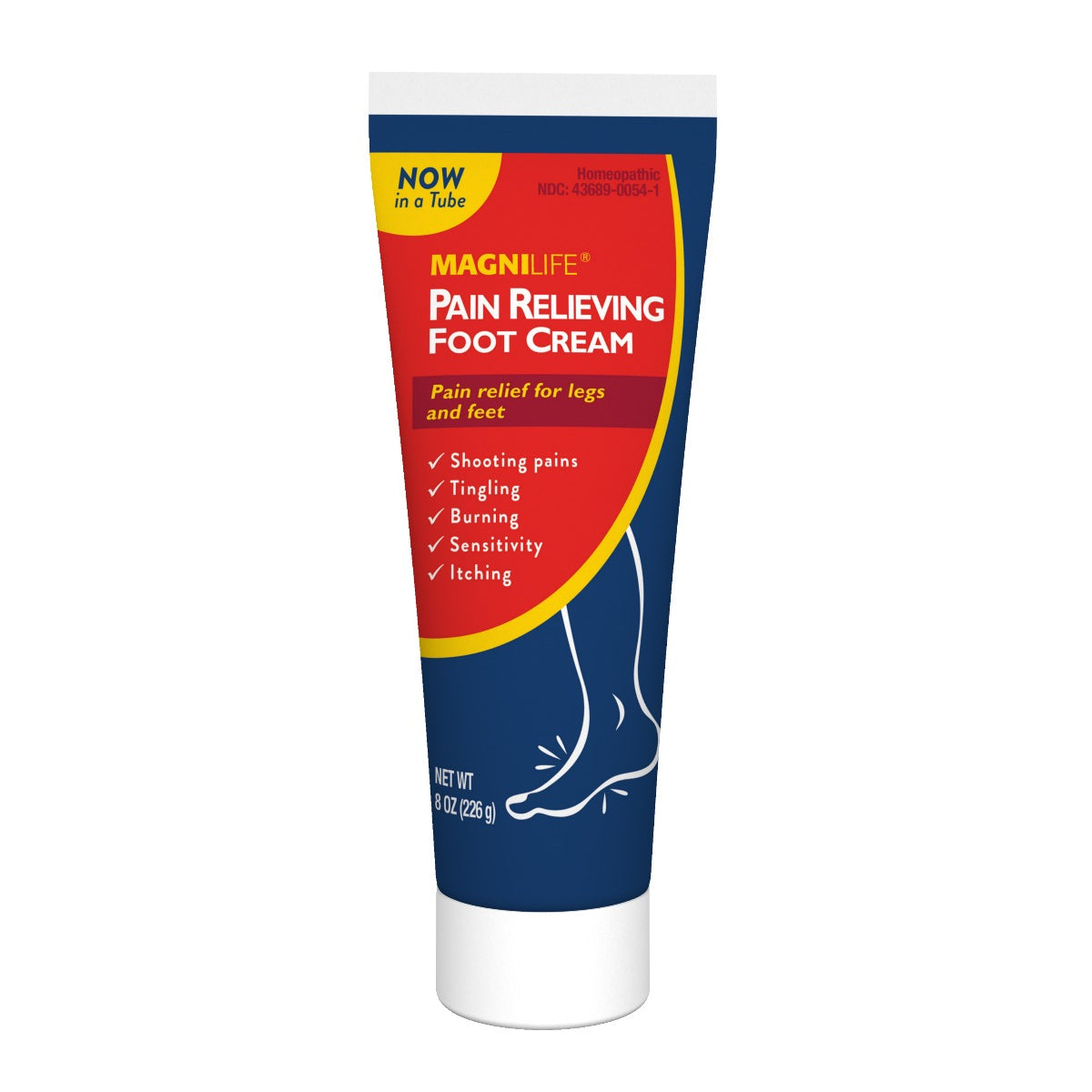 Crema para pies para aliviar el dolor 8 oz. Tubo