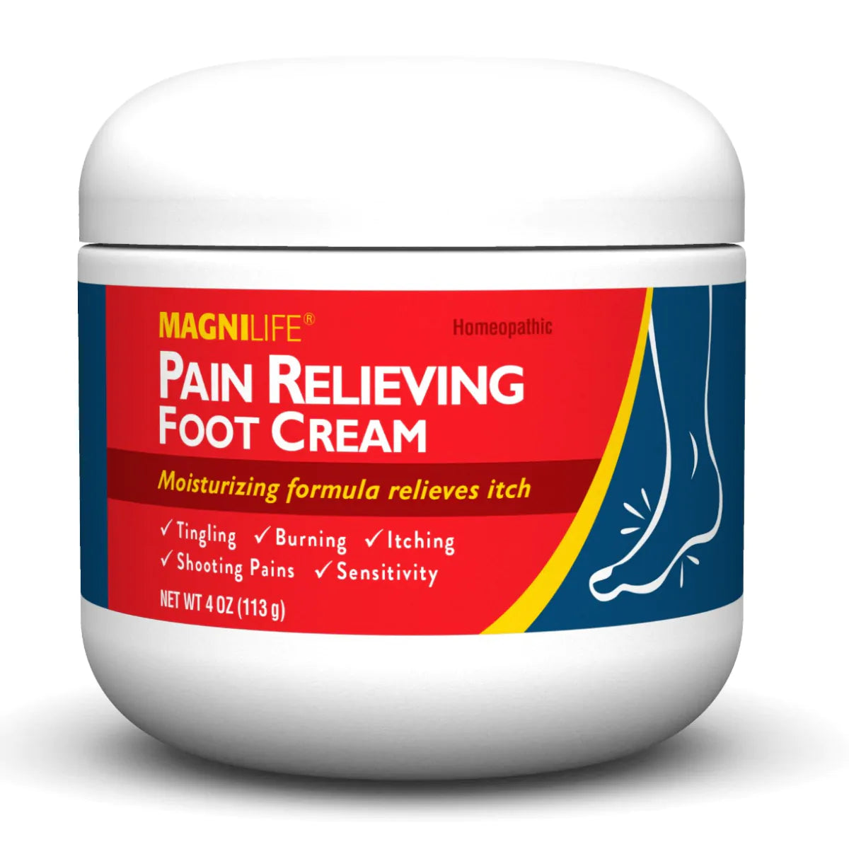 Pain Relieving Foot Cream Jar