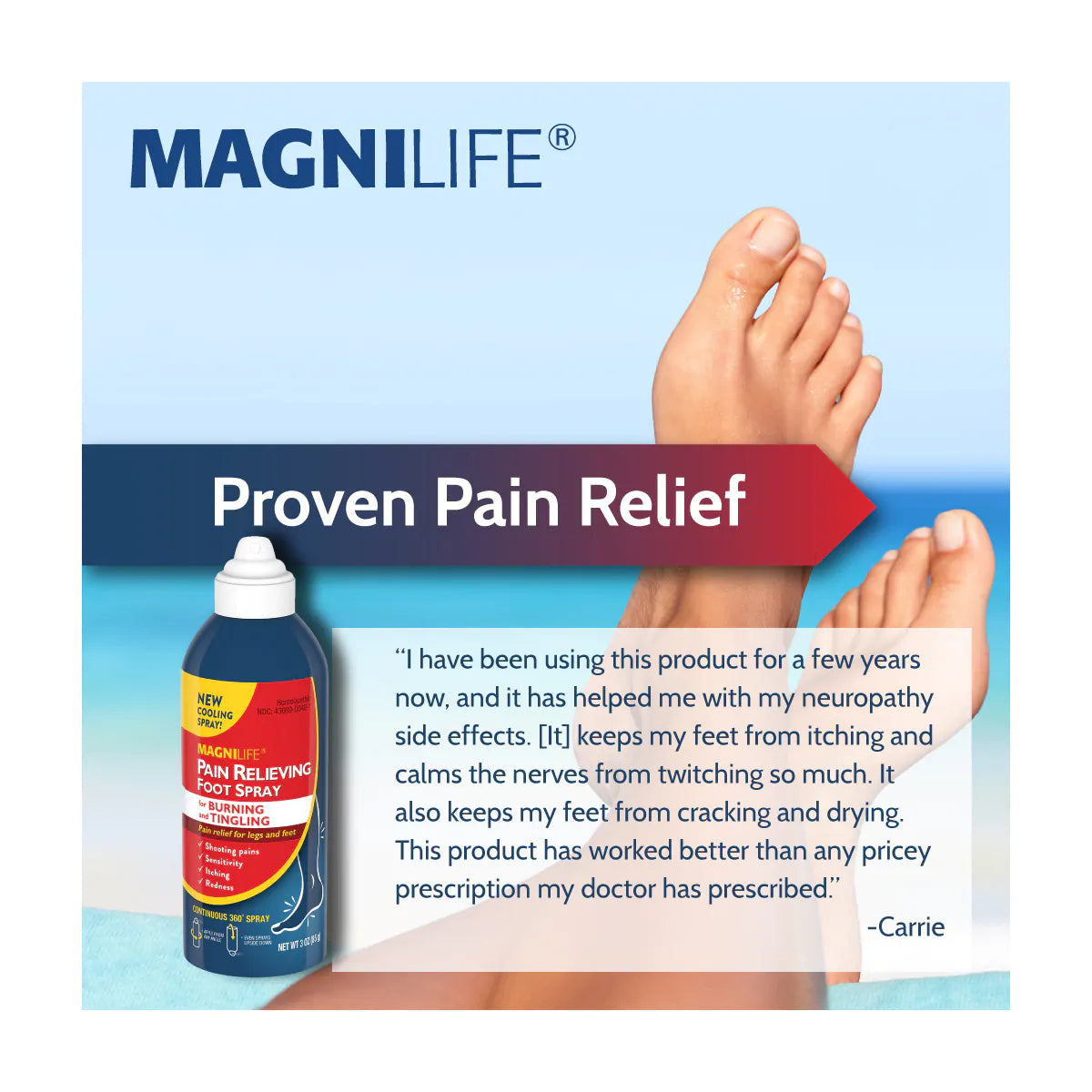 Pain Relieving Foot Spray